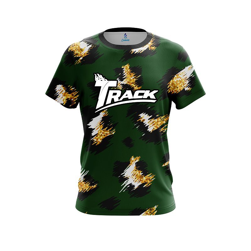 Track Leopard Print CoolWick Bowling Jersey