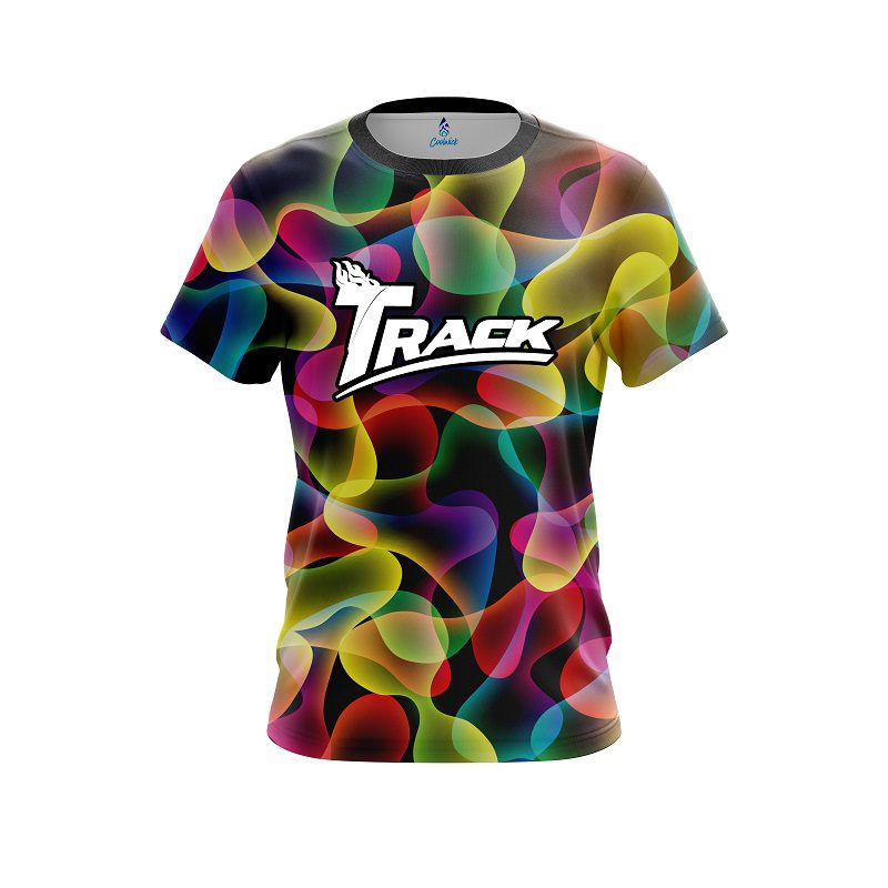 Track Multi Color Lava CoolWick Bowling Jersey