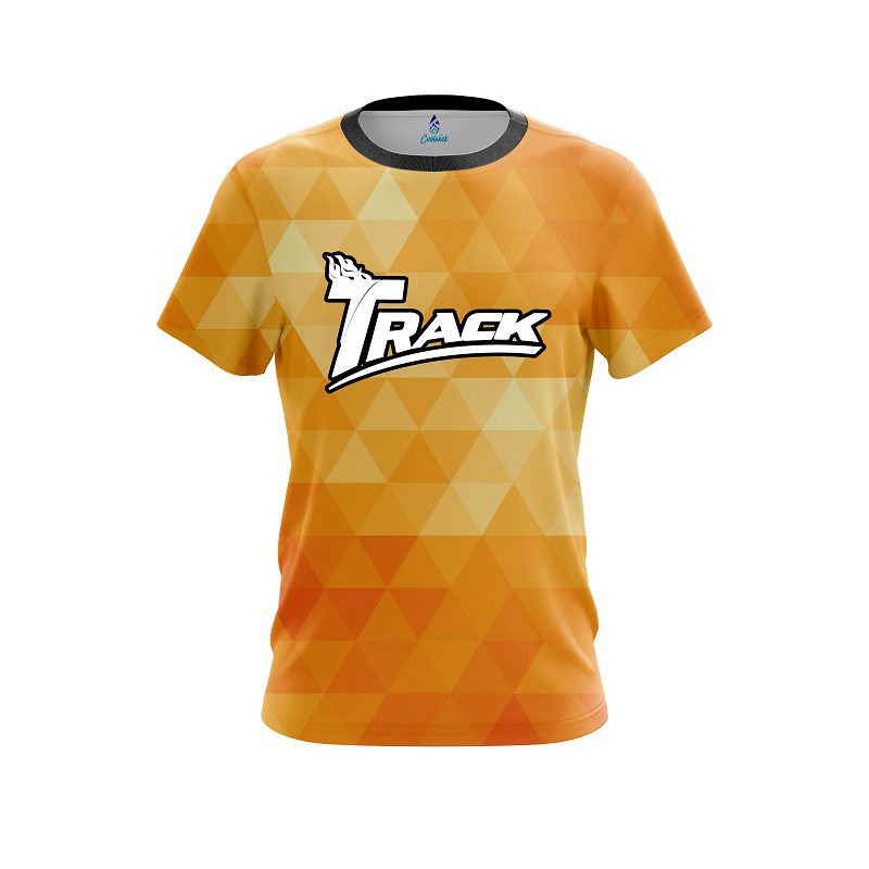 Track Orange Triangle CoolWick Bowling Jersey
