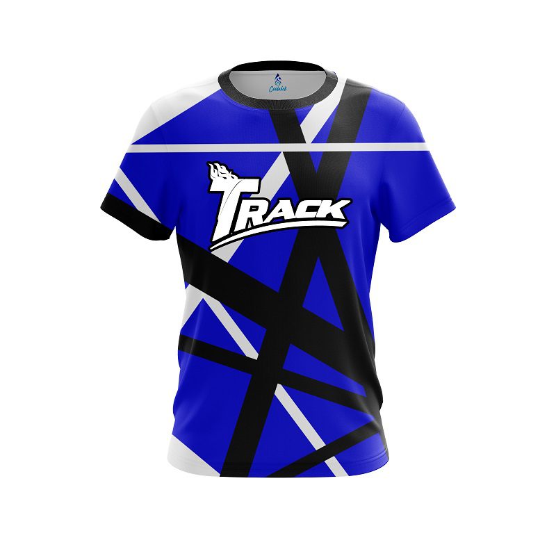 Track Rocker Blue CoolWick Bowling Jersey