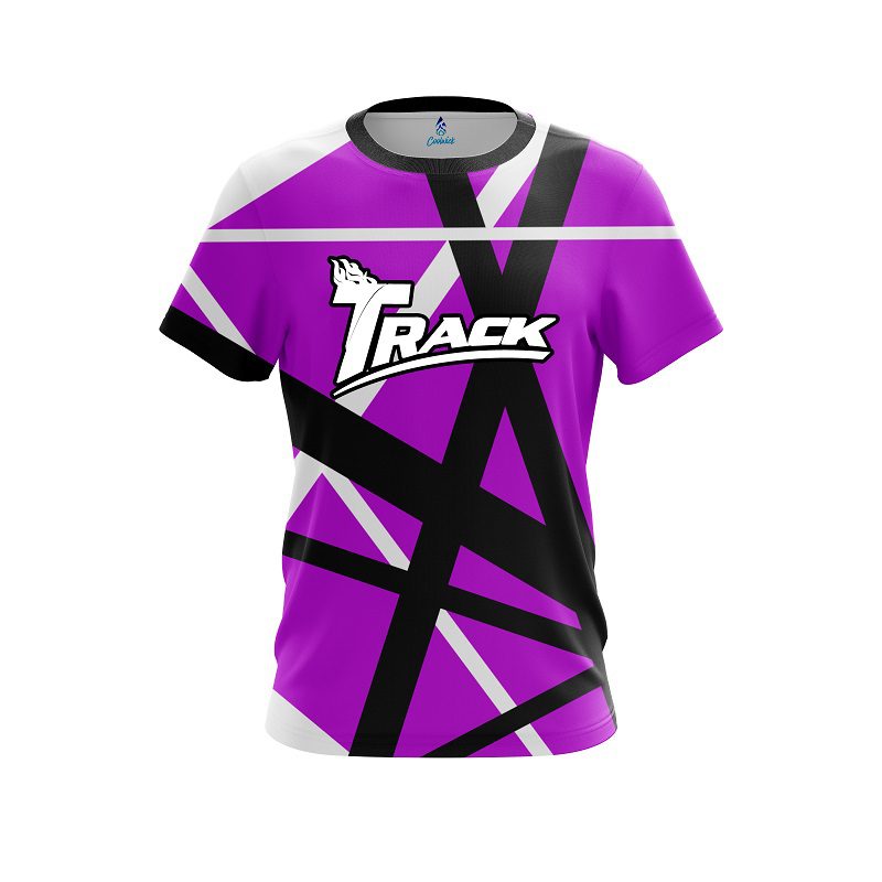 Track Rocker Purple CoolWick Bowling Jersey