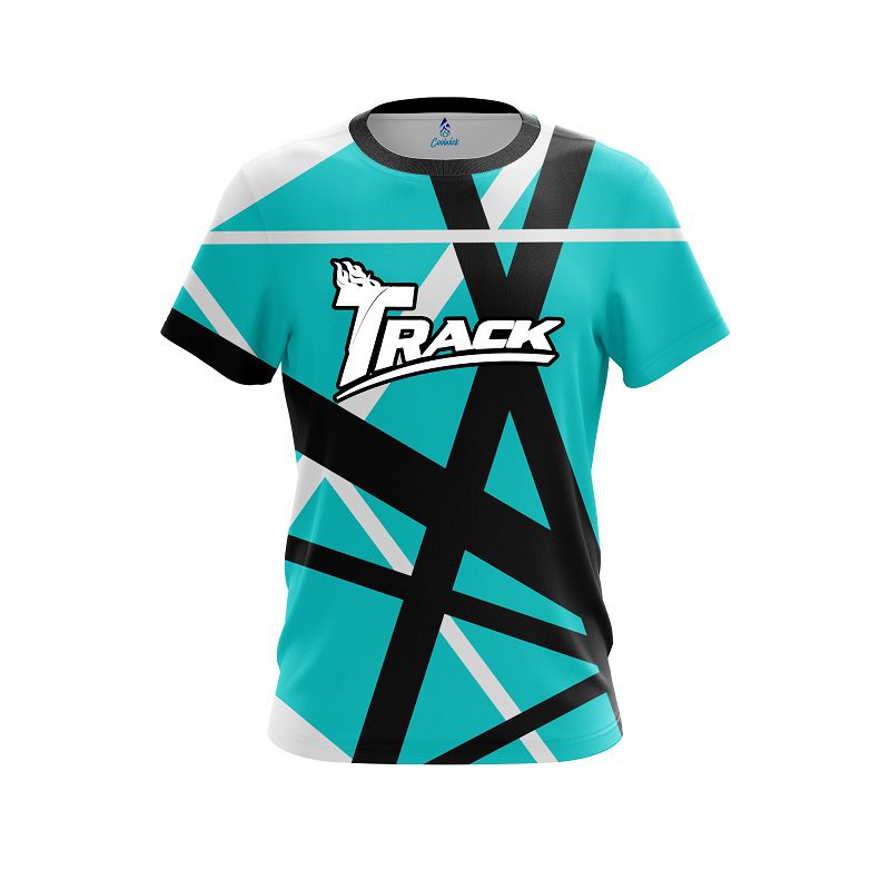 Track Rocker Teal  CoolWick Bowling Jersey