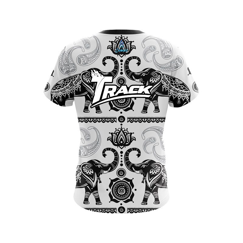 Track Tribal Elephants CoolWick Bowling Jersey - Image 2
