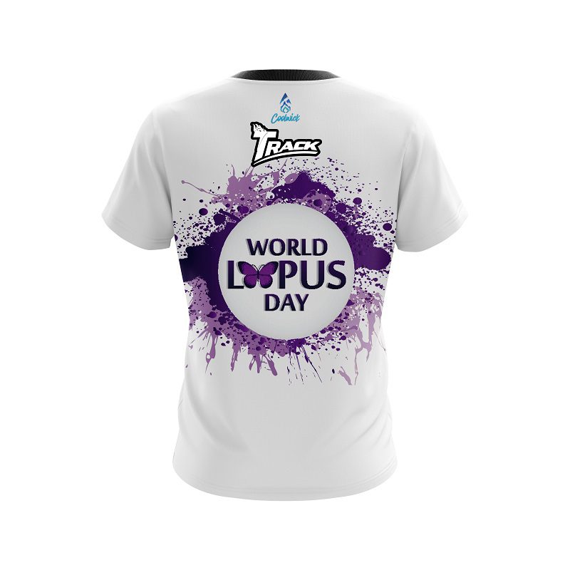Track World Lupus Cancer Awareness 2 CoolWick Bowling Jersey - Image 2