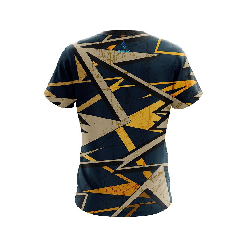 Plain Triangular Grafitti CoolWick Bowling Jersey - Image 2
