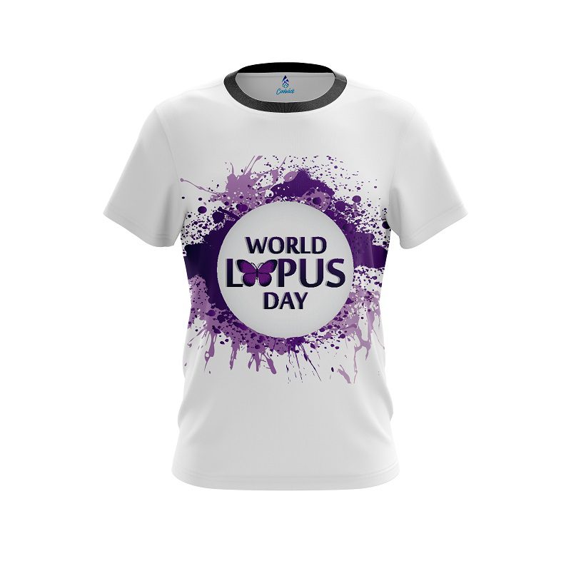 Plain World Lupus Cancer Awareness 2 CoolWick Bowling Jersey