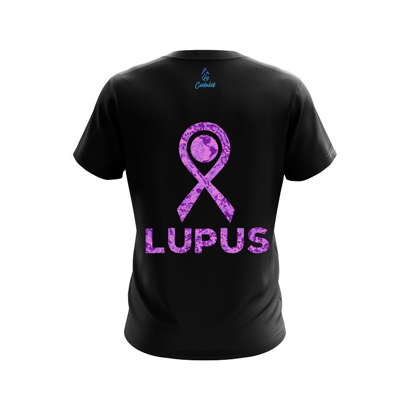 Plain World Lupus Cancer Awareness 4 CoolWick Bowling Jersey - Image 2