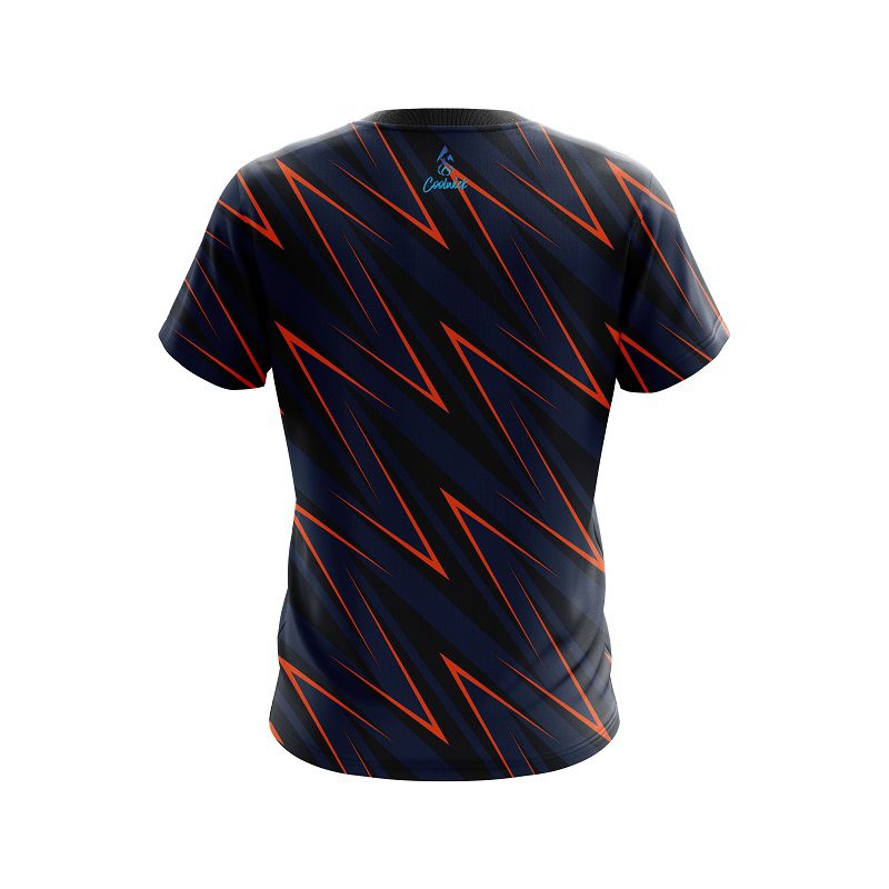 Plain Sport Zig Zag CoolWick Bowling Jersey - Image 2