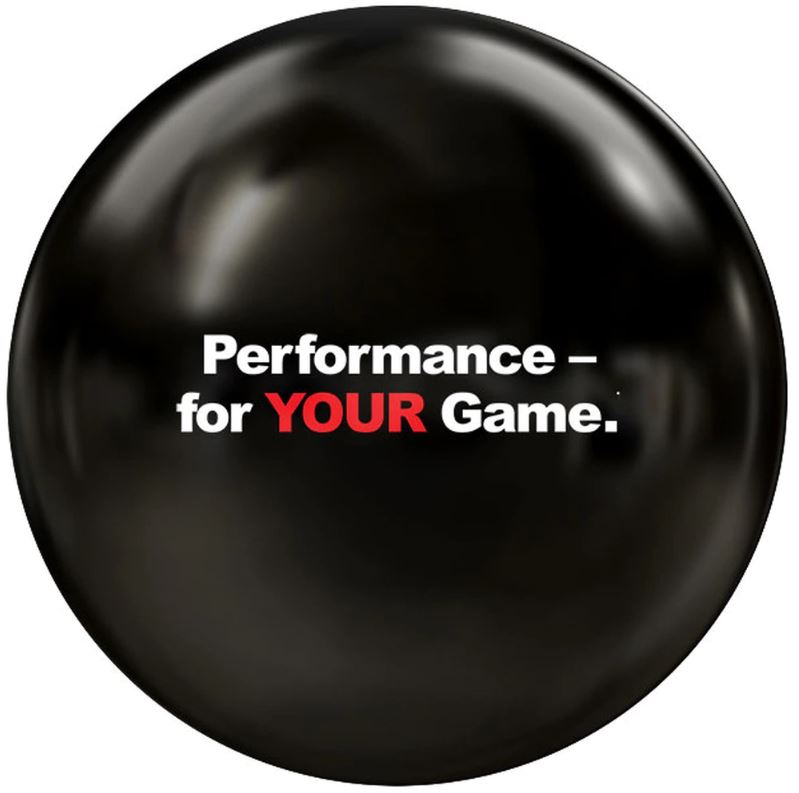 900 Global Clear Poly Black Bowling Ball - Image 3