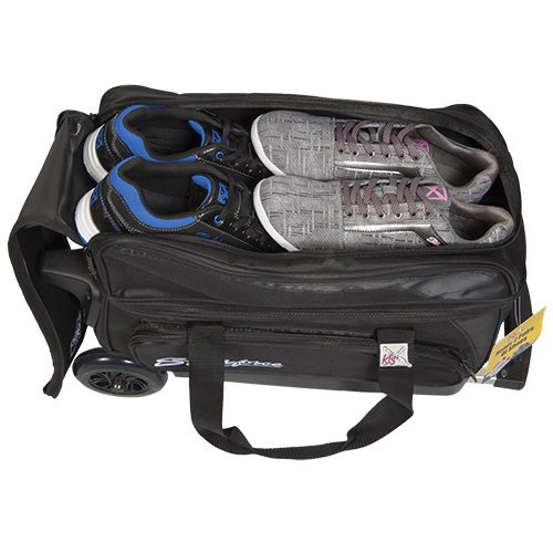 KR Cruiser 2 Ball Double Roller Black Bowling Bag - Image 3