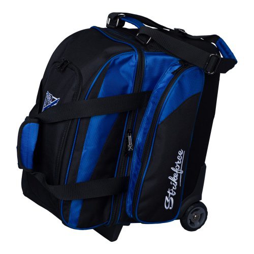 KR Strikeforce Cruiser Locker 2 Ball Double Roller Black Royal Bowling Bag