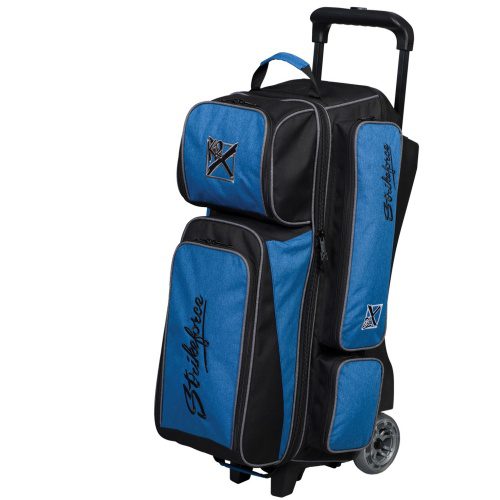 KR KRush 3 Ball Triple Roller Blue Black Bowling Bag