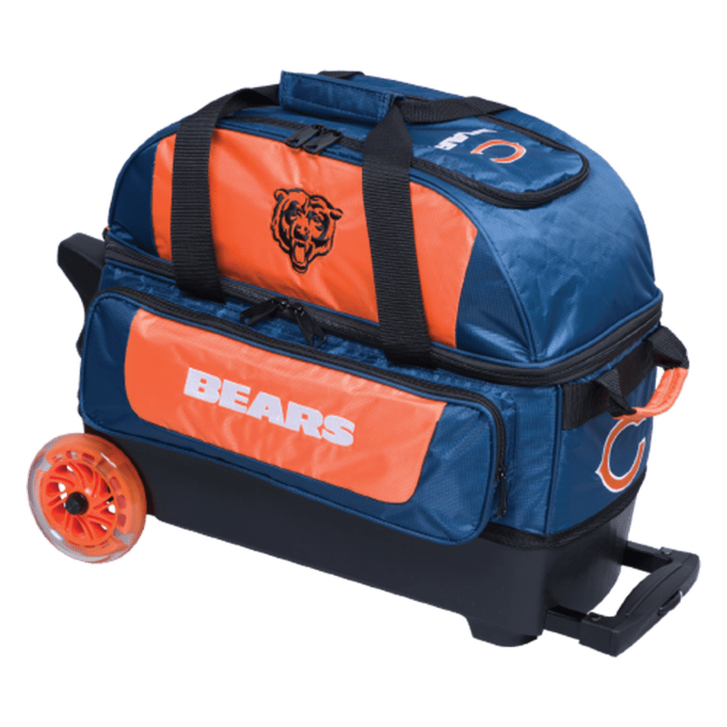 KR NFL 2 Ball Double Roller Chicago Bears Bowling Bag - Image 2