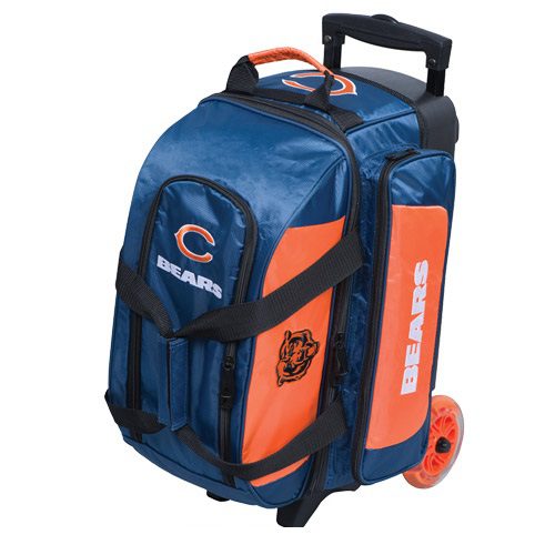 KR NFL 2 Ball Double Roller Chicago Bears Bowling Bag