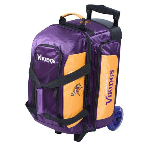 KR NFL 2 Ball Double Roller Minnesota Vikings Bowling Bag