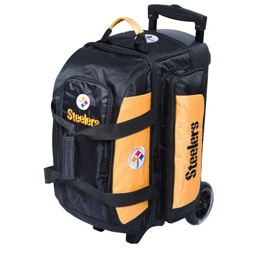KR NFL 2 Ball Double Roller Pittsburgh Steelers Bowling Bag