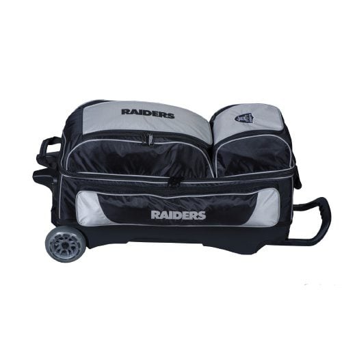 KR Raiders 3 Ball Premium Triple Roller NFL Bowling Bag - Image 3