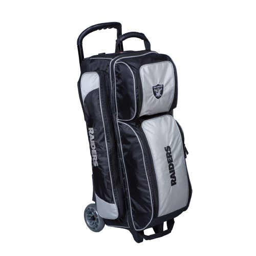 KR Raiders 3 Ball Premium Triple Roller NFL Bowling Bag