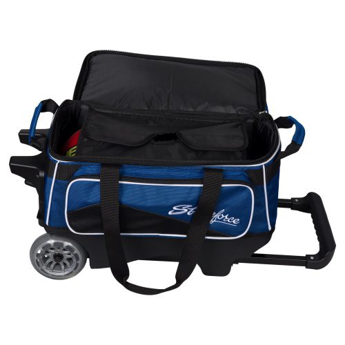 KR Strikeforce 2 Ball Royal Flush Double Roller Royal Bowling Bag - Image 2