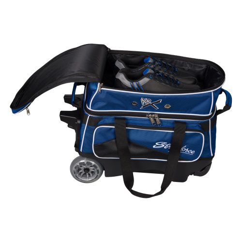KR Strikeforce 2 Ball Royal Flush Double Roller Royal Bowling Bag - Image 3