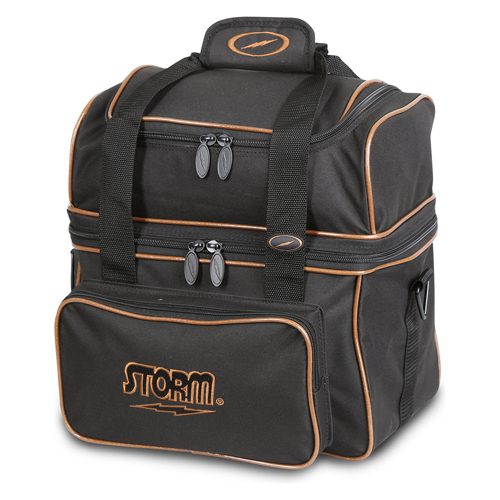 Storm 1 Ball Flip Tote Black Gold Bowling Bag