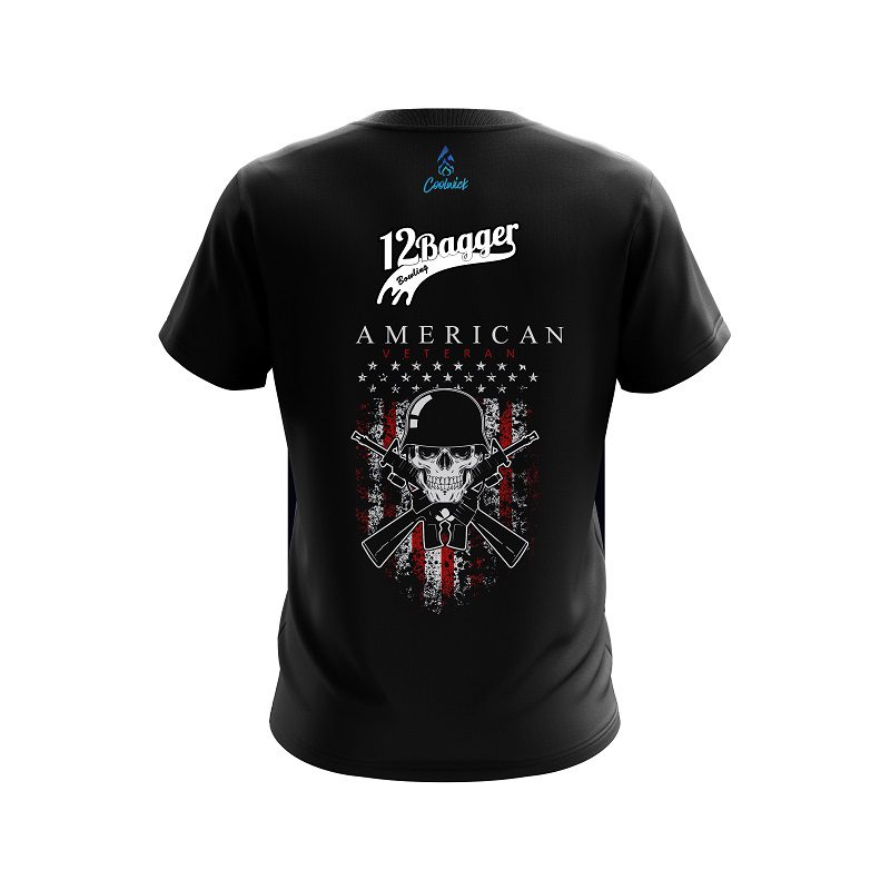 12Bagger American Veteran CoolWick Bowling Jersey - Image 2