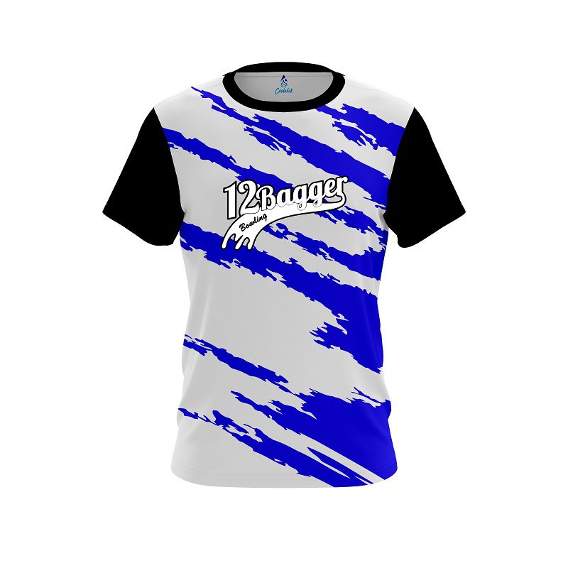 12Bagger Athlete Bolt Blue CoolWick Bowling Jersey