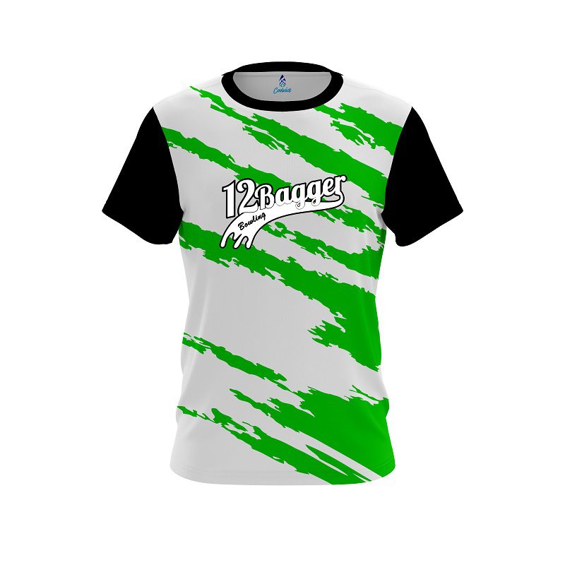 12Bagger Athlete Bolt Green CoolWick Bowling Jersey