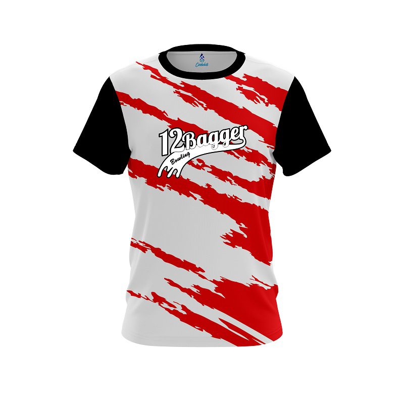 12Bagger Athlete Bolt Red CoolWick Bowling Jersey