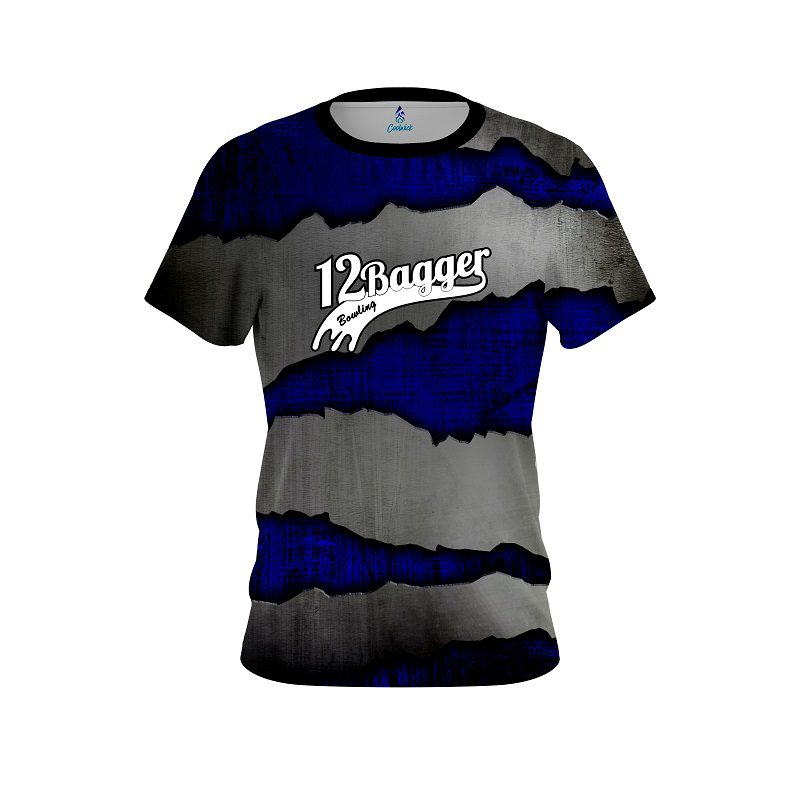 12Bagger Blue Rigid Steel CoolWick Bowling Jersey