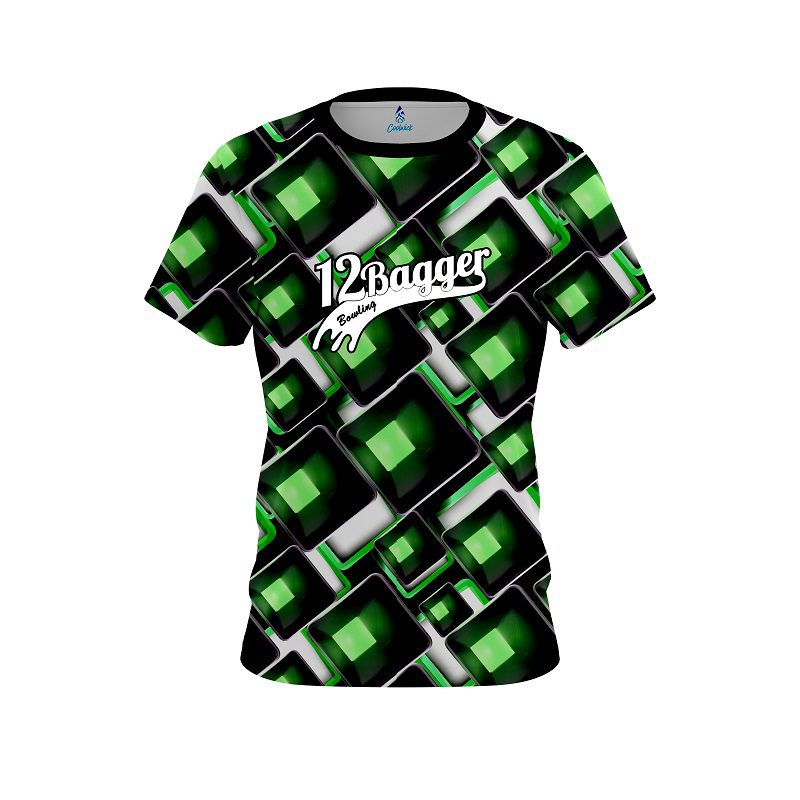 12Bagger Conception Green CoolWick Bowling Jersey