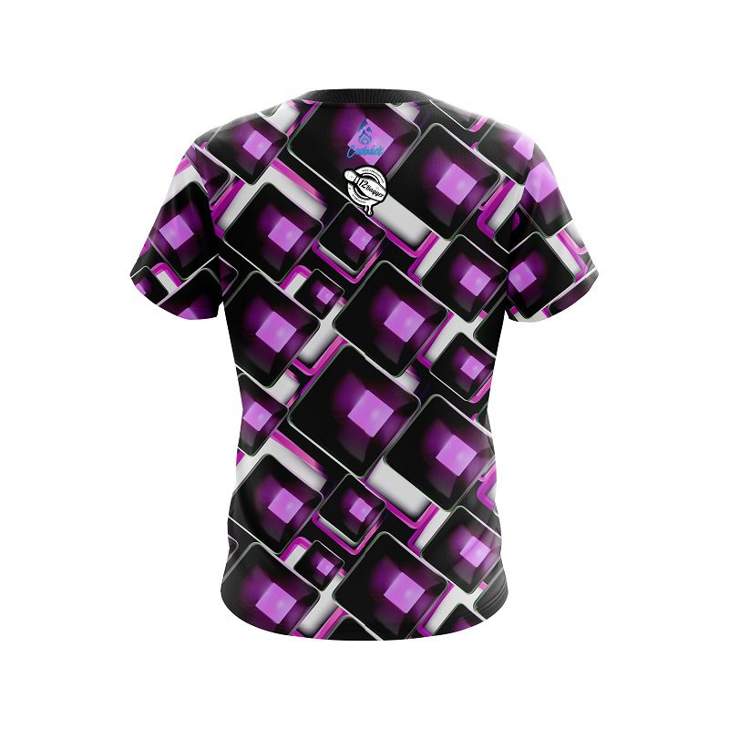 12Bagger Conception Purple CoolWick Bowling Jersey - Image 2