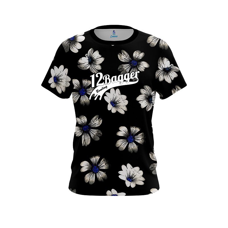 12Bagger Daisy Blue CoolWick Bowling Jersey