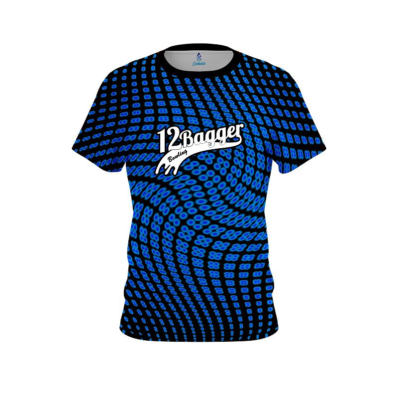 12Bagger Dyanamic Flux Blue CoolWick Bowling Jersey