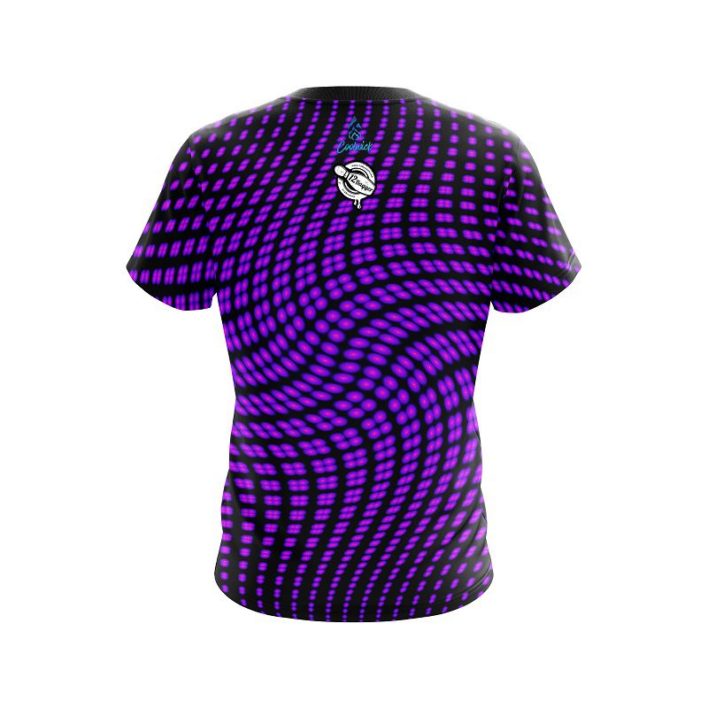 12Bagger Dyanamic Flux Purple CoolWick Bowling Jersey - Image 2