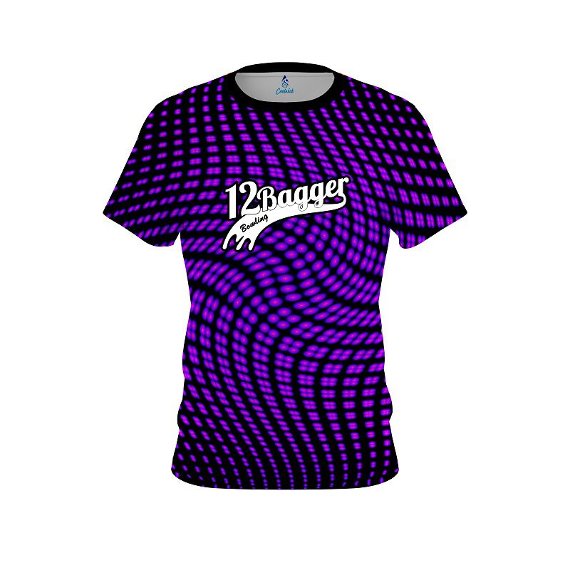 12Bagger Dyanamic Flux Purple CoolWick Bowling Jersey