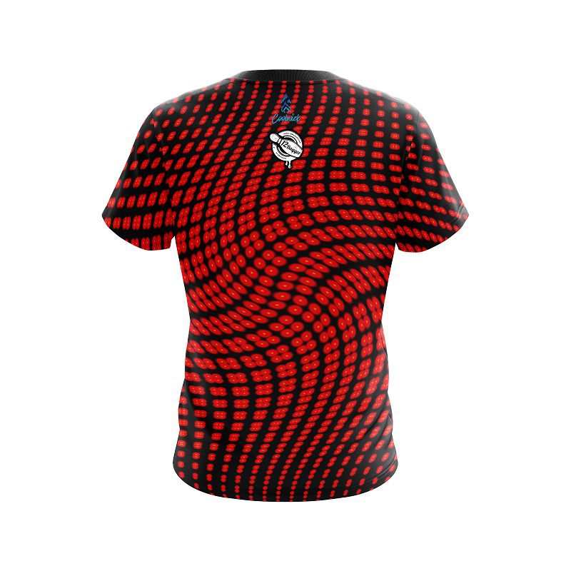 12Bagger Dyanamic Flux Red CoolWick Bowling Jersey - Image 2