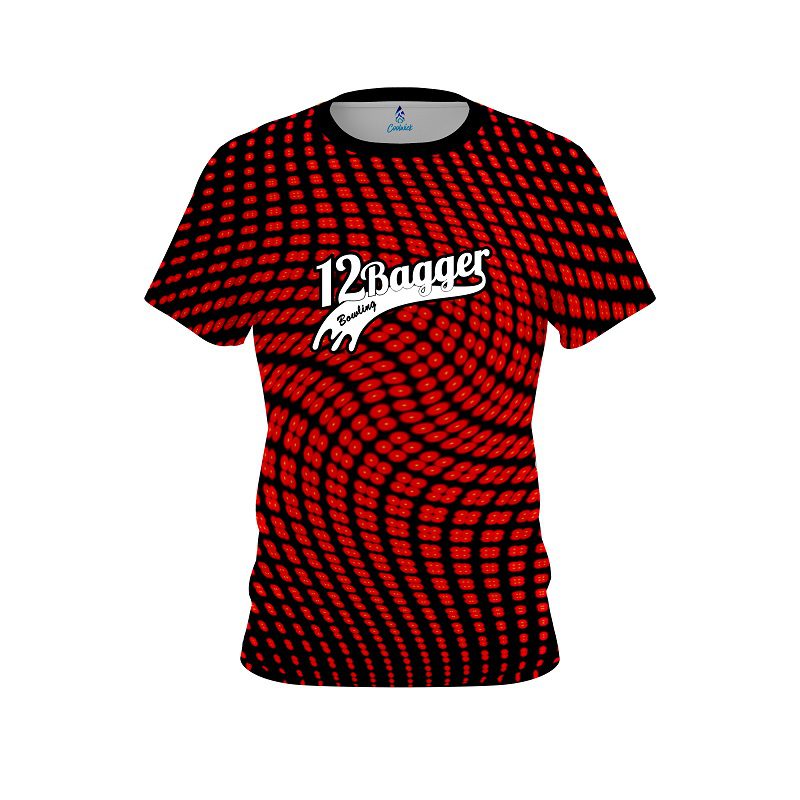 12Bagger Dyanamic Flux Red CoolWick Bowling Jersey