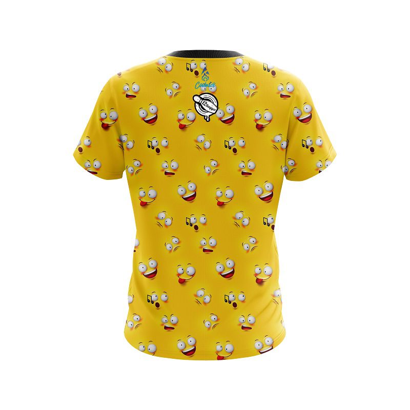 12Bagger Emoticon CoolWick Bowling Jersey - Image 2