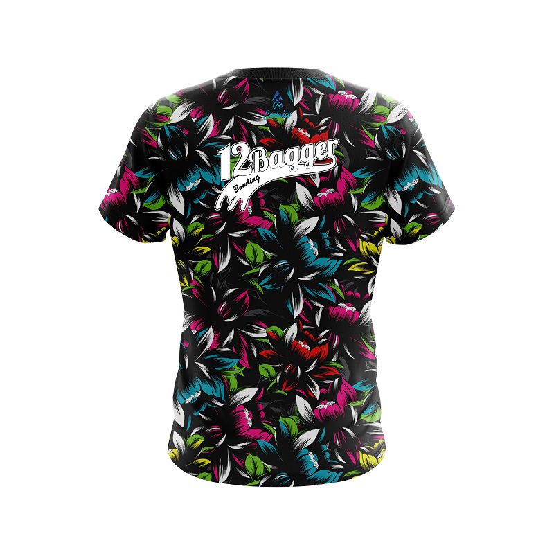 12Bagger Flower Bloom CoolWick Bowling Jersey - Image 2