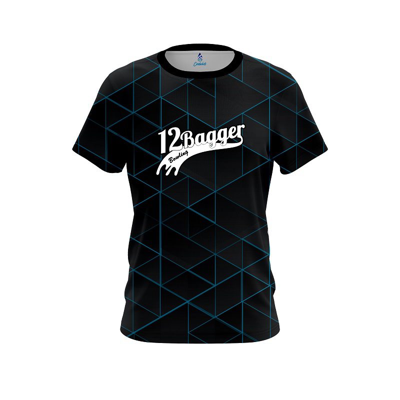 12Bagger Geo Light Blue CoolWick Bowling Jersey