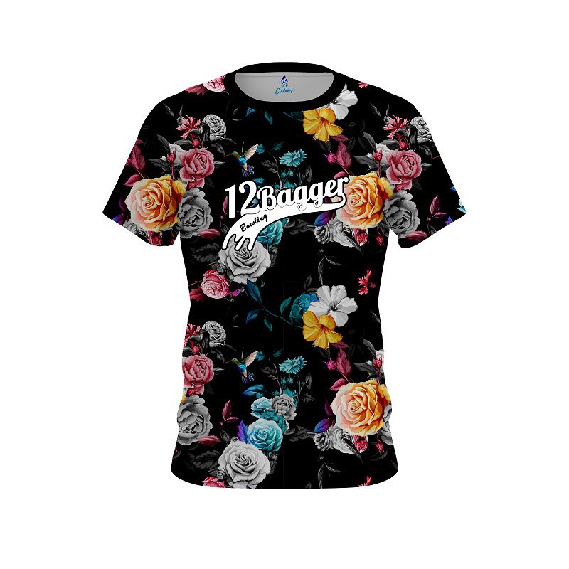 12Bagger Hummingbird Watercolor Art CoolWick Bowling Jersey