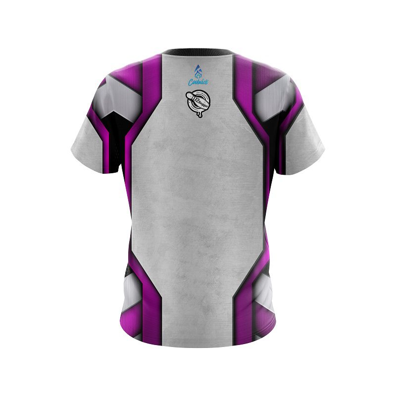 12Bagger Iron Purple CoolWick Bowling Jersey - Image 2