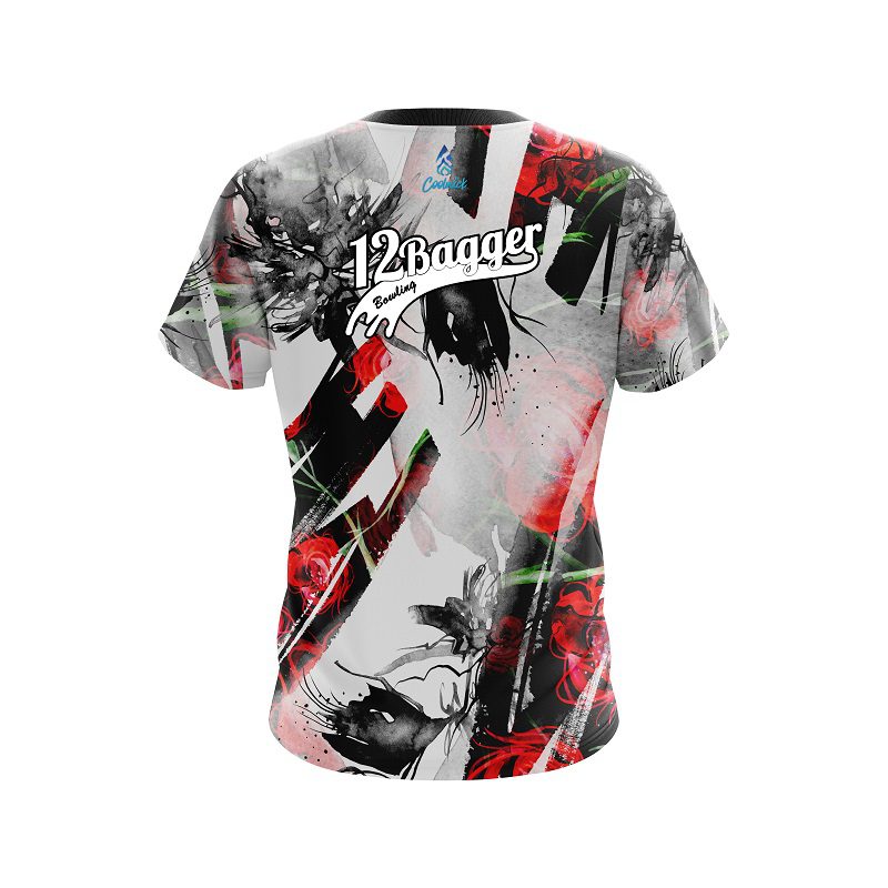 12Bagger Life Rose CoolWick Bowling Jersey - Image 2