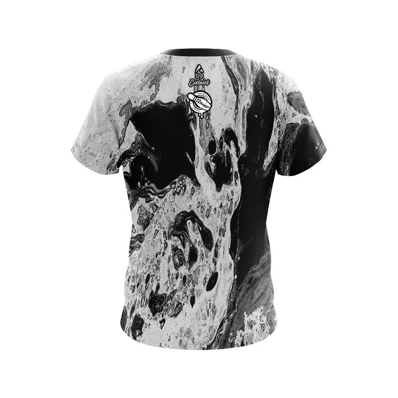 12Bagger Marble Black CoolWick Bowling Jersey - Image 2