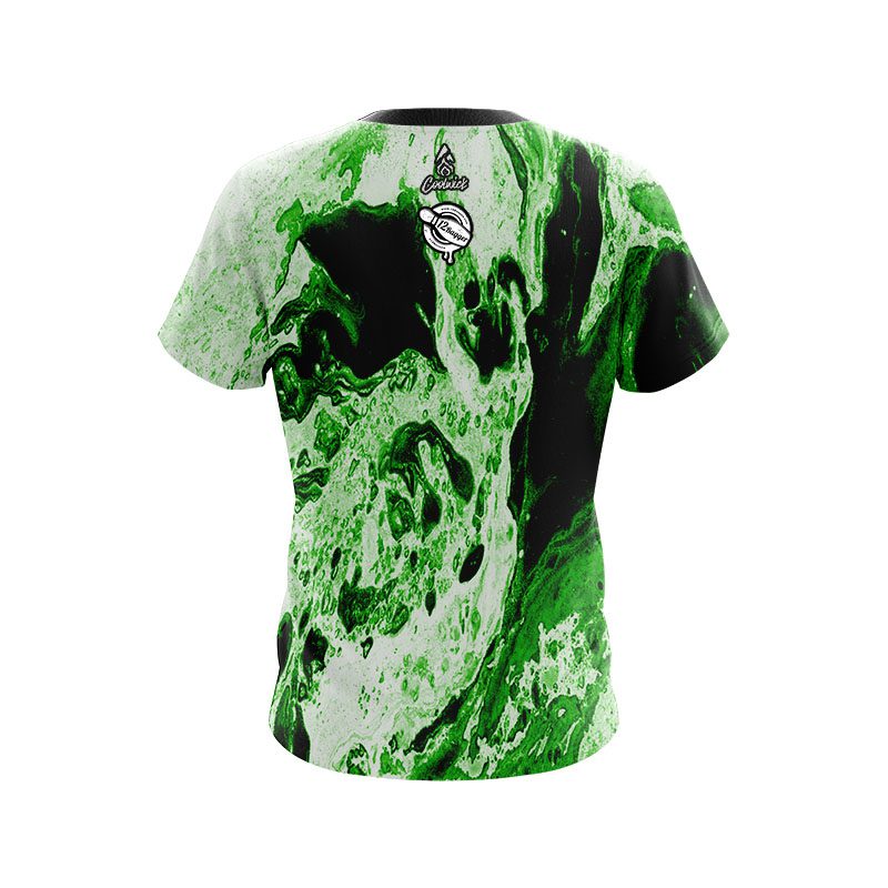 12Bagger Marble Green CoolWick Bowling Jersey - Image 2