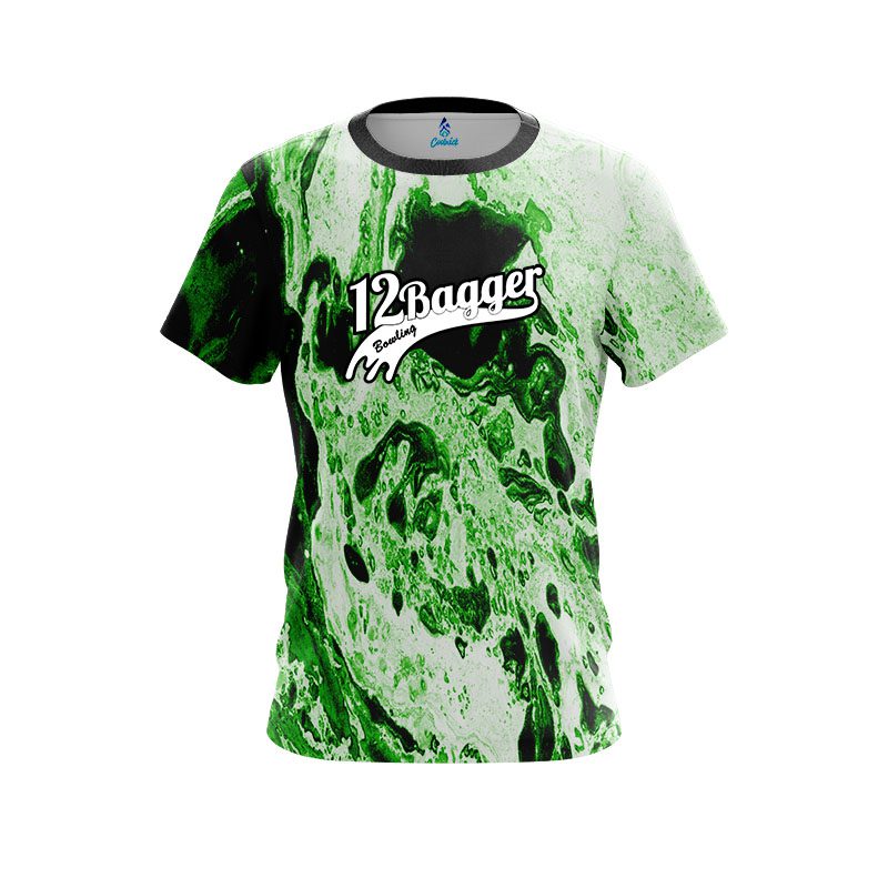 12Bagger Marble Green CoolWick Bowling Jersey