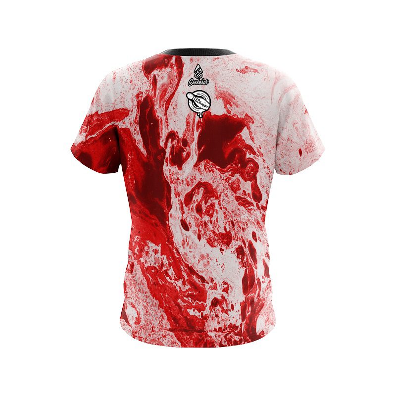 12Bagger Marble Red CoolWick Bowling Jersey - Image 2