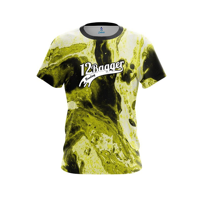 12Bagger Marble Yellow CoolWick Bowling Jersey