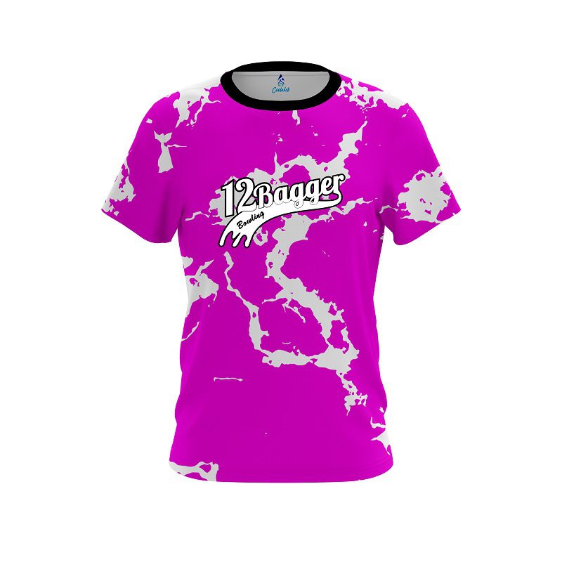 12Bagger Pink Shock CoolWick Bowling Jersey